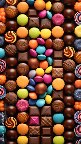 Close Up of Different Types of Candy, wallpapers for smartphones