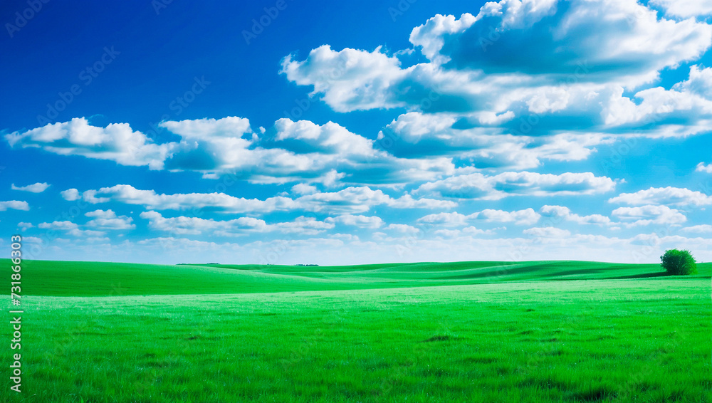 meadow, grassland, landscape,agriculture,lawn, field, sky, cloud, flower, nature, spring,Background image of a vast green field under a bright blue sky. bright green grass Receives light well The ba meadow, grassland, landscape,agriculture,lawn, field, sky, cloud, flower, nature, spring,Background image of a vast green field under a bright blue sky. bright green grass Receives light well The ba