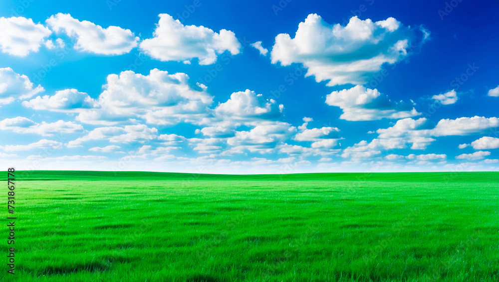 meadow, grassland, landscape,agriculture,lawn, field, sky, cloud, flower, nature, spring,Background image of a vast green field under a bright blue sky. bright green grass Receives light well The ba meadow, grassland, landscape,agriculture,lawn, field, sky, cloud, flower, nature, spring,Background image of a vast green field under a bright blue sky. bright green grass Receives light well The ba