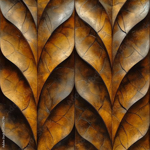 abstract waves wooden optic Pattern Tile for seamless backgrounds and for filling surfaces, ai generated