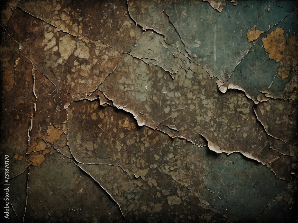 Texture of Cracked  with Dark Background