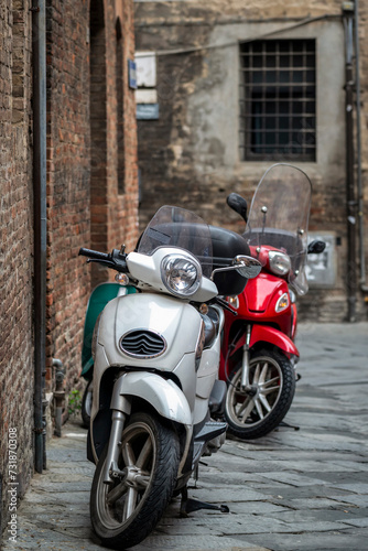 Scooters aux couleurs de l'Italie