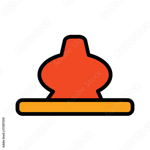 Baby Nipple Teat Filled Outline Icon