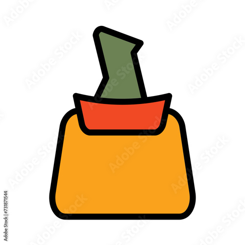 Baby Nipple Teat Filled Outline Icon
