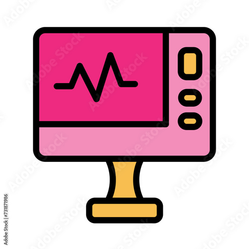 Ecg Baby Tool Filled Outline Icon
