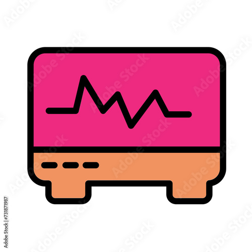 Ecg Baby Tool Filled Outline Icon