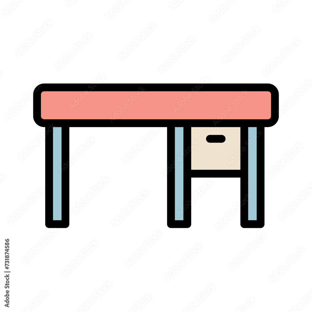 Computer Desk Lamp Filled Outline Icon Computer Desk Lamp Filled Outline Icon