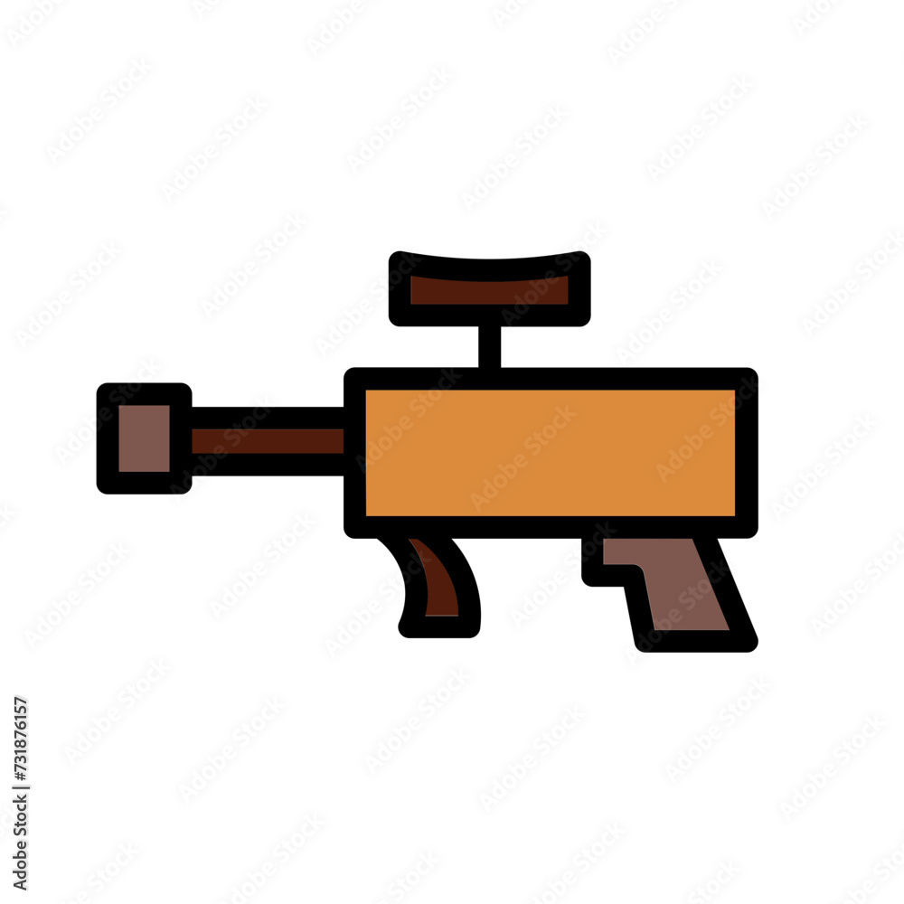 Arm Gaming Gun Filled Outline Icon Arm Gaming Gun Filled Outline Icon