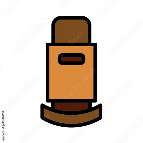 Ammo Bullet Bullets Filled Outline Icon