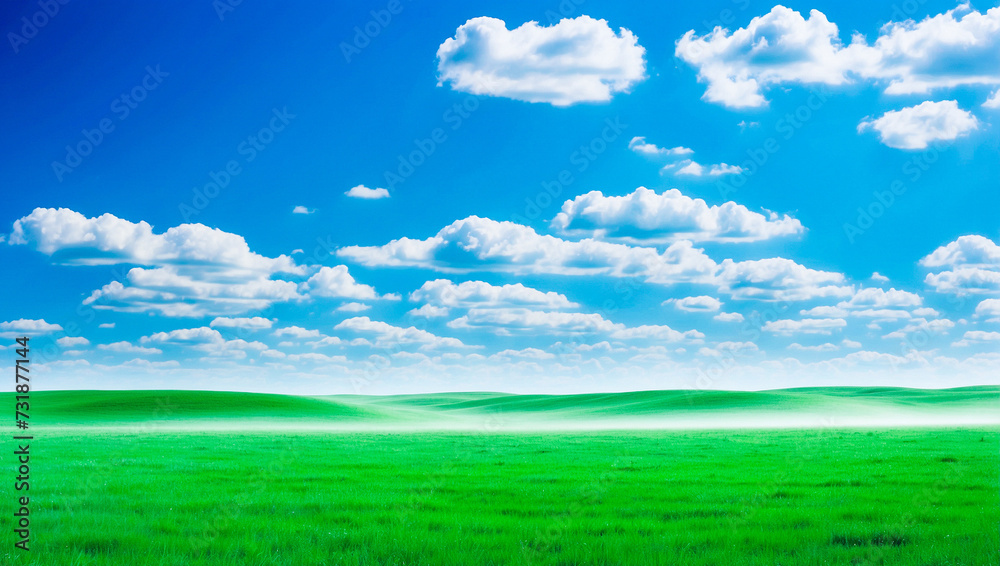 meadow, grassland, landscape,agriculture,lawn, field, sky, cloud, flower, nature, spring,Background image of a vast green field under a bright blue sky. bright green grass Receives light well The ba meadow, grassland, landscape,agriculture,lawn, field, sky, cloud, flower, nature, spring,Background image of a vast green field under a bright blue sky. bright green grass Receives light well The ba