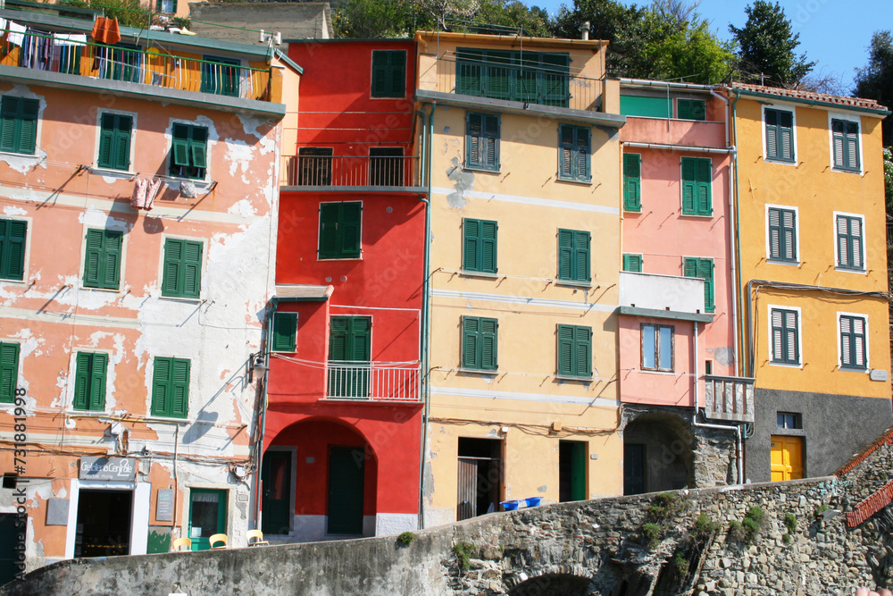 Italy. Cinque Terre region. Riomaggiore village