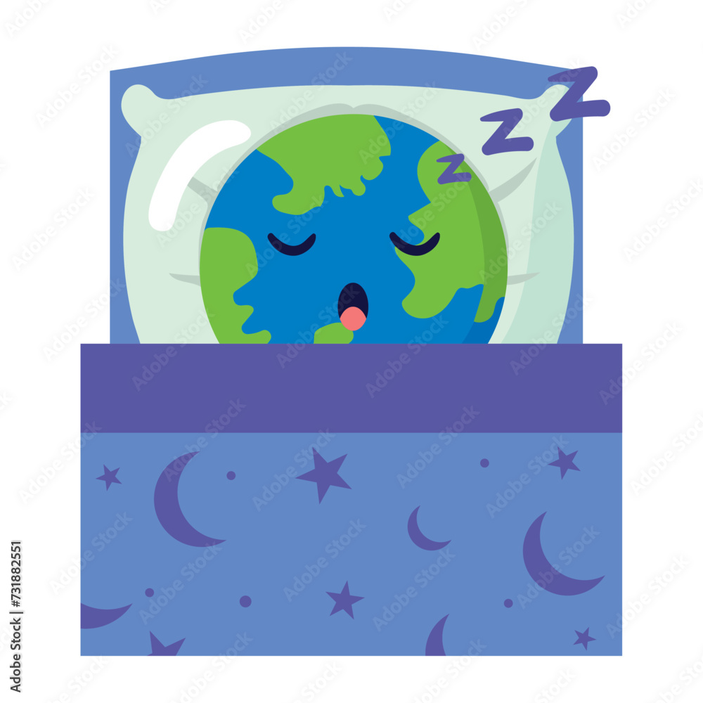 world sleep day illustration