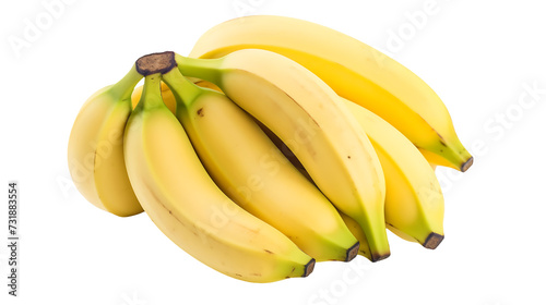 Fresh Bananas with Transparent Background: High-Quality Image for Culinary Designs 
