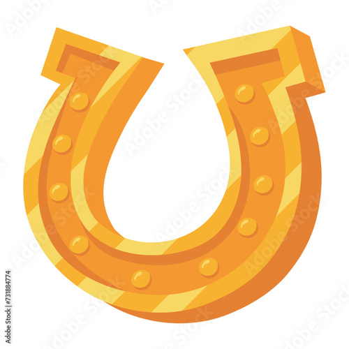 saint patricks day gold horseshoe