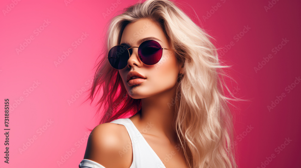 Holiday fashion: A chic woman embraces summer sunglasses sophistication with grace and allure, embodying high fashion on the city streets. A captivating blend of style and confidence Holiday fashion: A chic woman embraces summer sunglasses sophistication with grace and allure, embodying high fashion on the city streets. A captivating blend of style and confidence