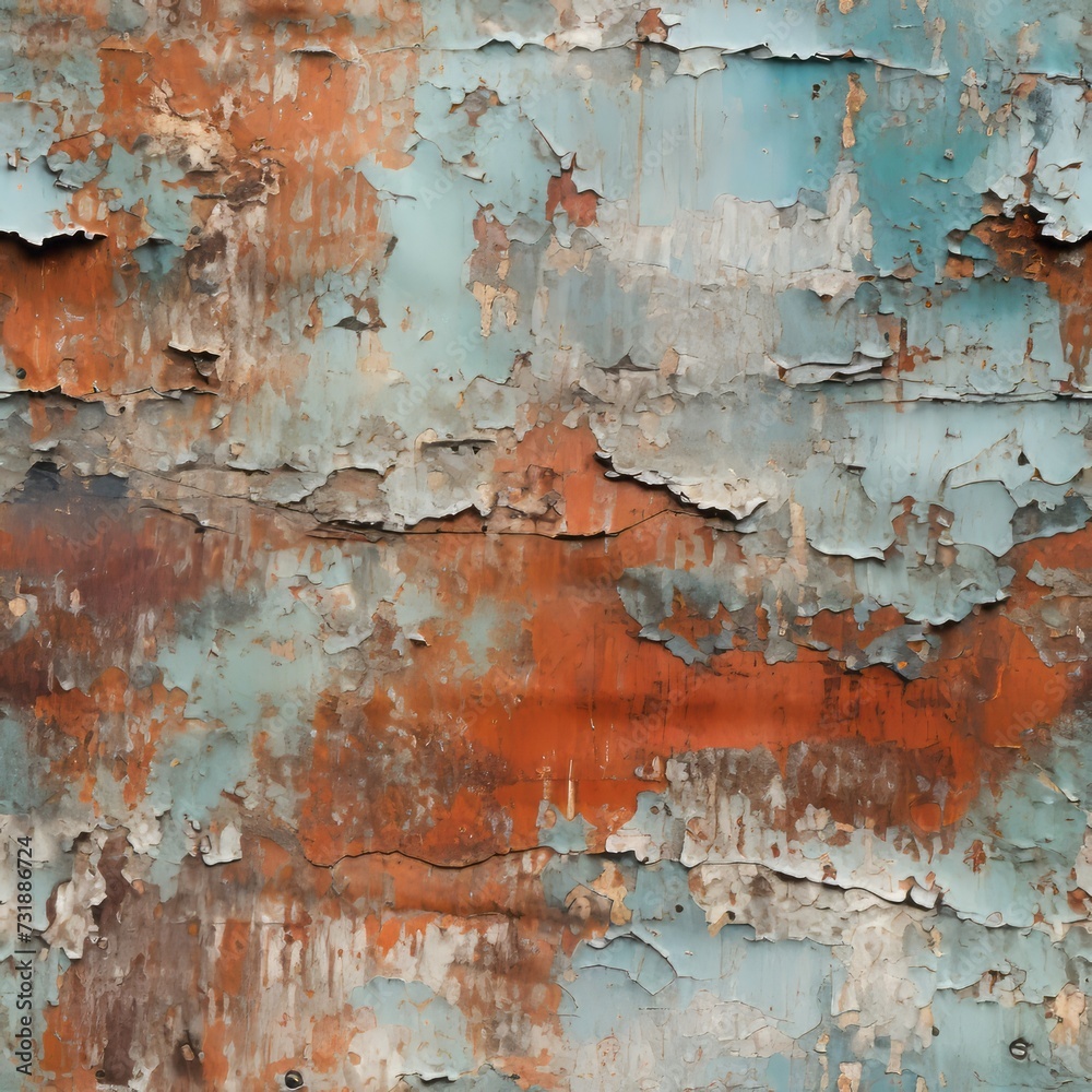 Roughness and beauty: a destroyed wall in a hyper-realistic manner