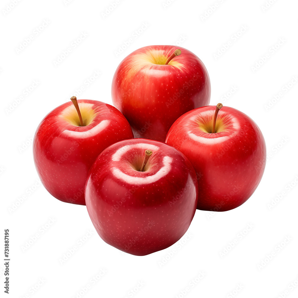 Apples isolated on a transparent background. Apples isolated on a transparent background.