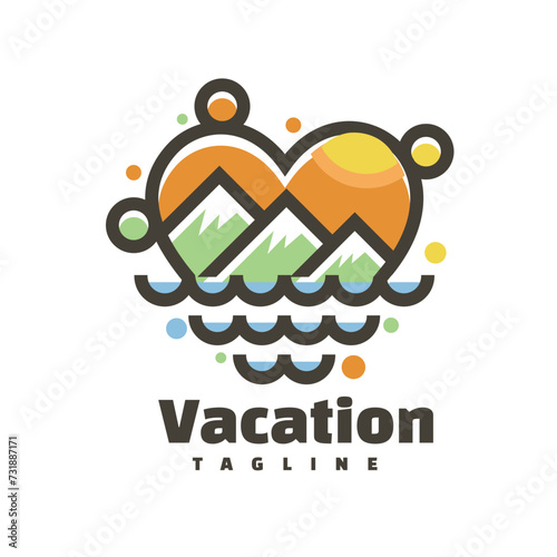 summer holiday charater mascot