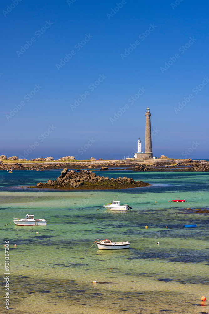 Virgin Island Lighthouse (Phare de Lile Vierge), Plouguerneau, Finistere, Brittany, France