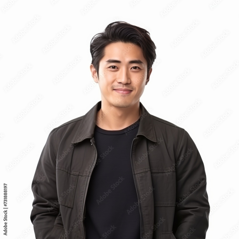 Portrait of a smiling Asian man for lifestyle or clothing advertisement Portrait of a smiling Asian man for lifestyle or clothing advertisement