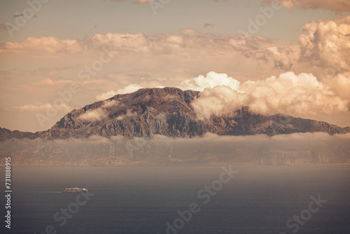 Mirador del Estrecho  C  diz  S  dpanien mit Blick auf die  Stra  e von Gibraltar