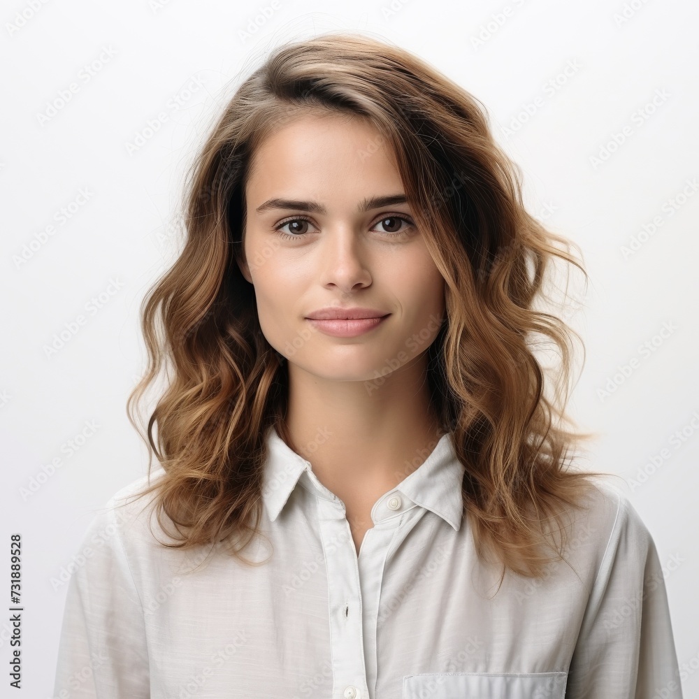 Portrait of a young woman for beauty and fashion use Portrait of a young woman for beauty and fashion use