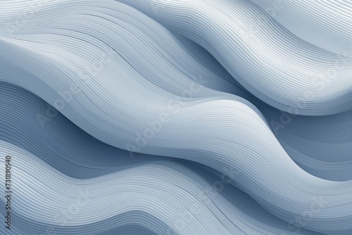 Abstract background with bright wavy lines of gray, blue colors. 