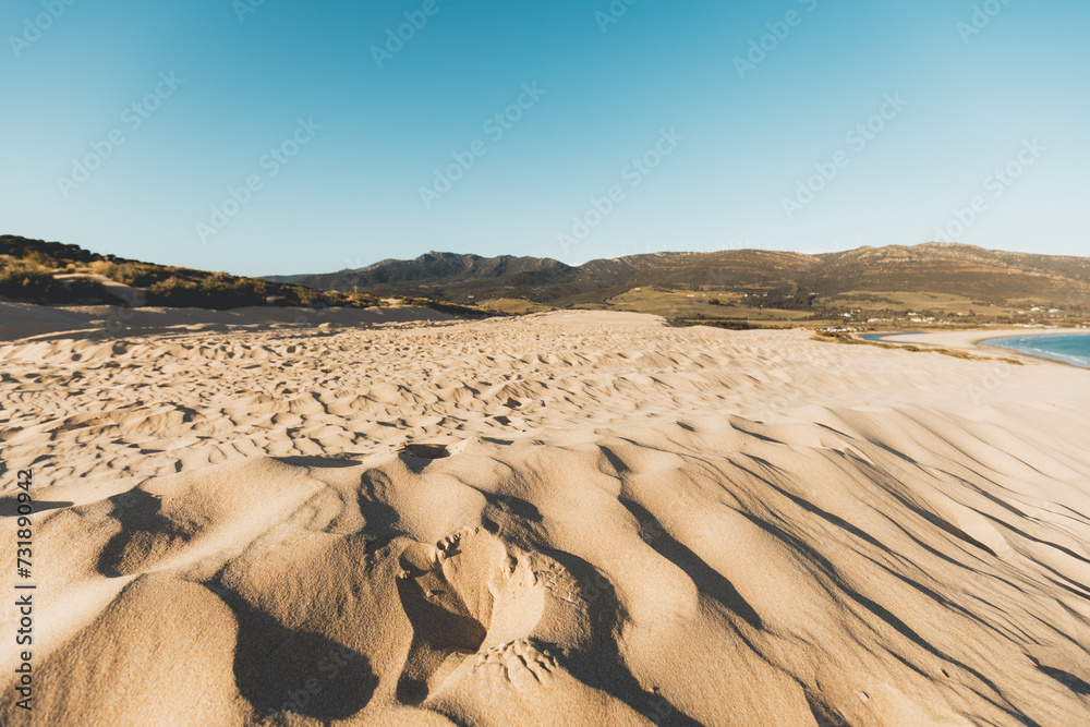Duna De Valdevaqueros, Sanddüne, Andalusien, Spanien Duna De Valdevaqueros, Sanddüne, Andalusien, Spanien