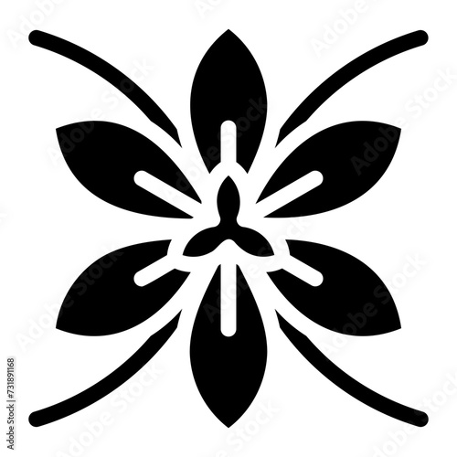 saffron glyph icon photo