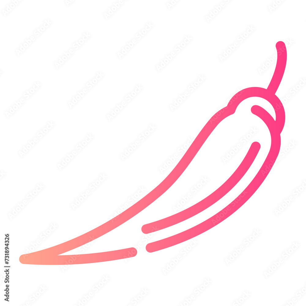 chilli gradient icon chilli gradient icon