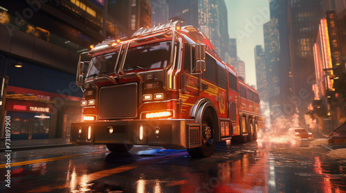 Futuristic Fire Truck