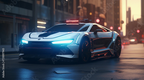 Futuristic Police Vehicle