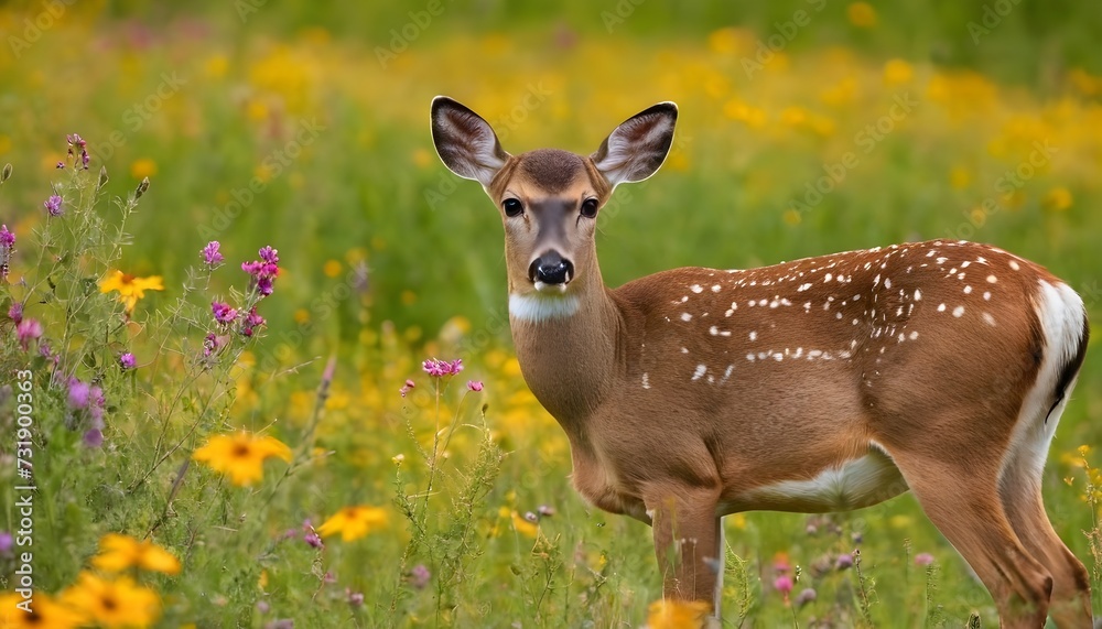 deer in the grass deer in the grass