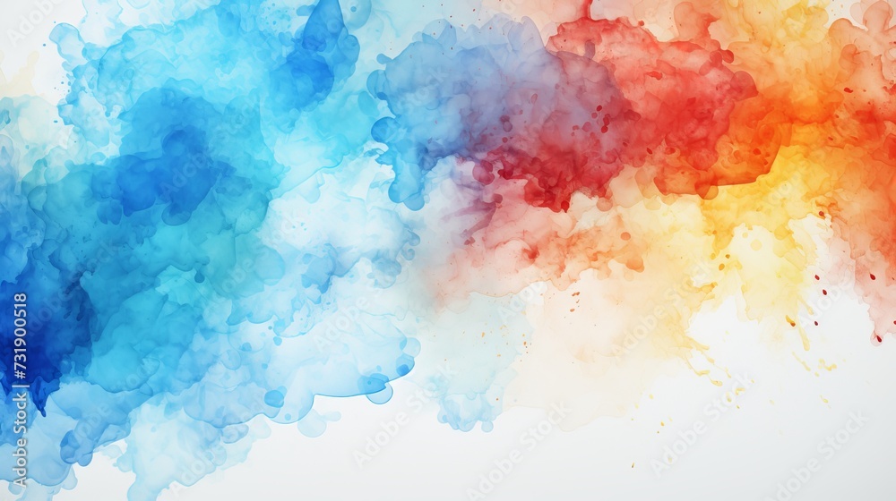 Vibrant watercolor paint background texture for artistic projects and design inspiration