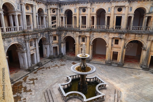Tomar Monastery courtyard, Portugal