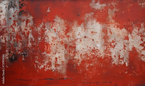 Textural surface: life behind the red wall