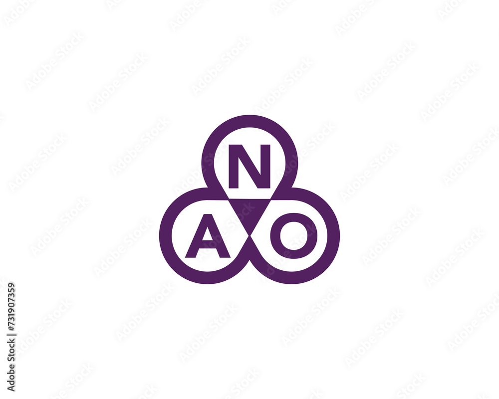 ANO logo design vector template