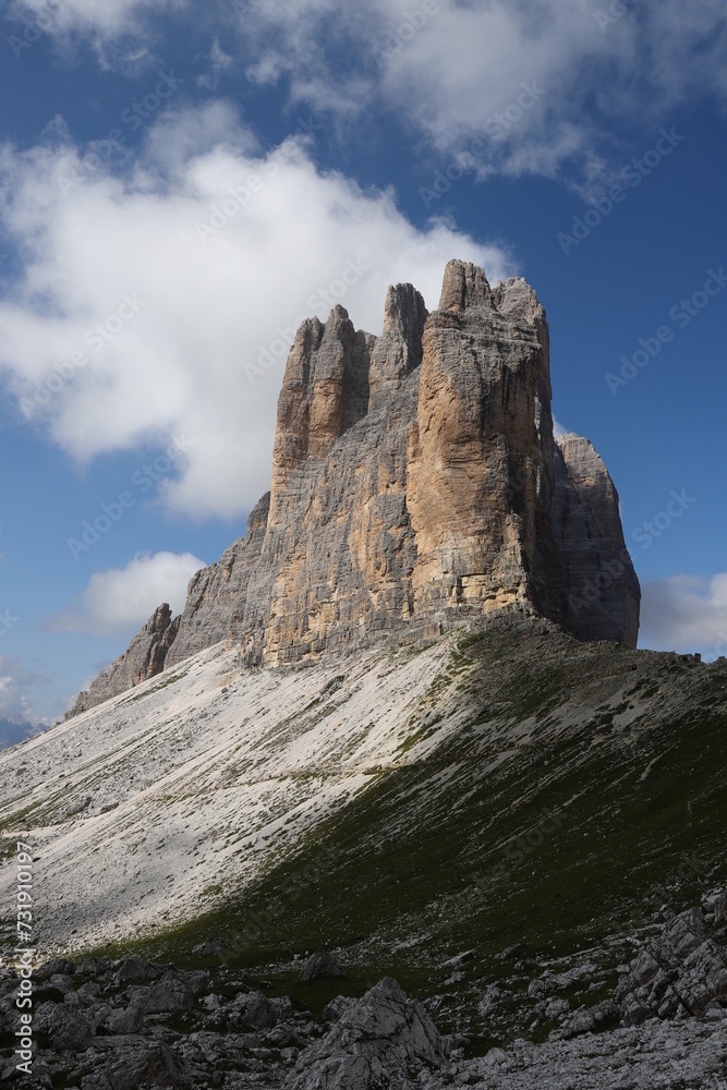 Tre Cime di Lavaredo, Drei Zinnen, Dolomiti, Dolomites Alps, Italy Tre Cime di Lavaredo, Drei Zinnen, Dolomiti, Dolomites Alps, Italy