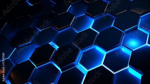 Abstract hexagon background  geometric hexagon shapes