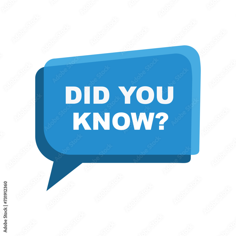 Did You Know Megaphone Label. stock.written on speech bubble. Advertising set. Vector stock illustration. Did You Know Megaphone Label. stock.written on speech bubble. Advertising set. Vector stock illustration.
