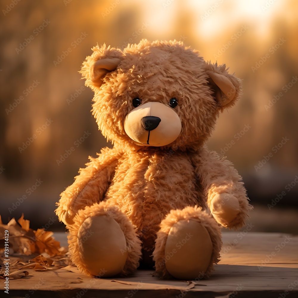 Ein süßer brauner Teddybär Ein süßer brauner Teddybär
