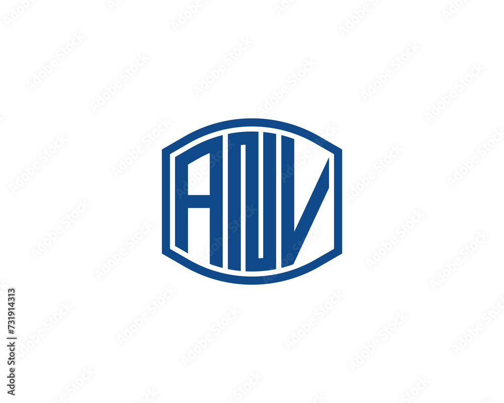 ANV Logo design vector template ANV Logo design vector template