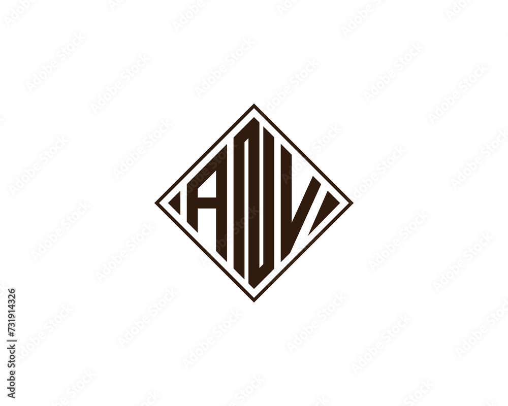 ANV Logo design vector template ANV Logo design vector template