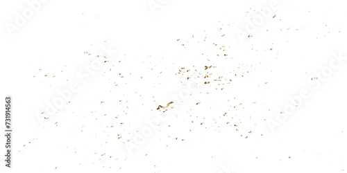 Doted and confetti golden glitter on transparent background. Shiny glittering dust. Gold glitter sparkle confetti that floats down falling