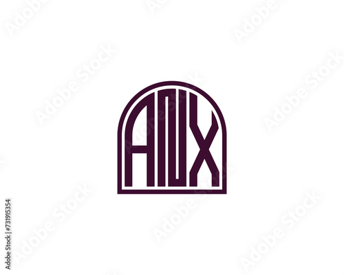 ANX logo design vector template
