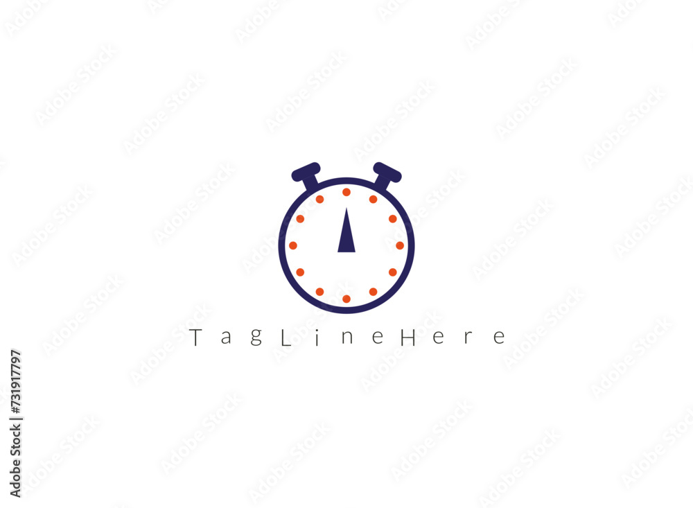 Alarm clock vector icon isolated on white background, simple line outline style.