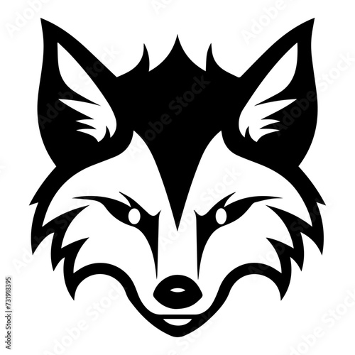 Fennec Fox Flat Icon Isolated On White Background