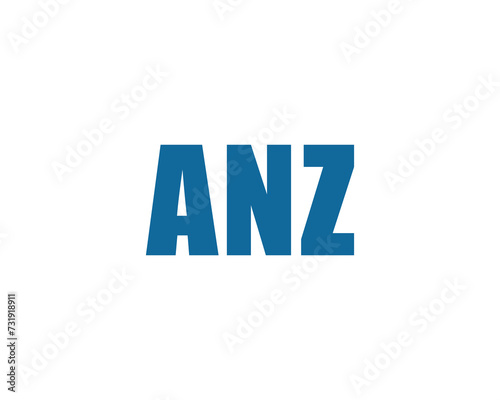 ANZ logo design vector template photo