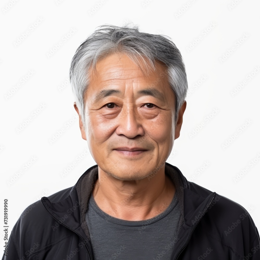 Portrait of a senior Asian man possibly for healthcare or lifestyle use Portrait of a senior Asian man possibly for healthcare or lifestyle use