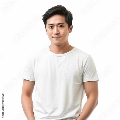 Portrait of a young Asian man for advertising and design